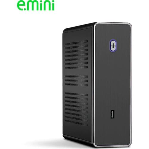 REALAN MINI ITX HTPC STEEL CASE E-C3 SGCC 0.8mm MINI-ITX M/B USB2.0 1 COM 1 WIFI 4 4010FAN BLACK AND SILVER color