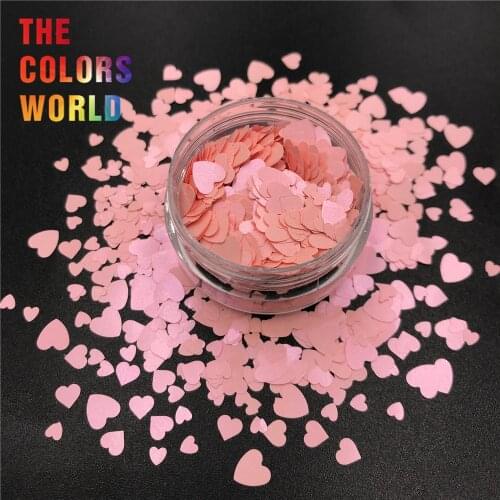 TCT-501 Valentines Day Heart Nails Glitter Nail Art Decoration uñas маникюр 네일 Crafts Nails Accessories Festival Party Supplier