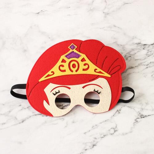 Inspired Princess Felt Eye Masks Girls Cosplay Costume Masks Halloween Party Costume