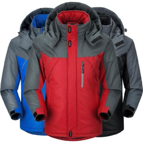 Winter Parka Mens Windbreak Plus Velvet Thick Warm Windproof Fur Coats Male Hooded Anorak Jackets Men Fleeces Winter Outerwear