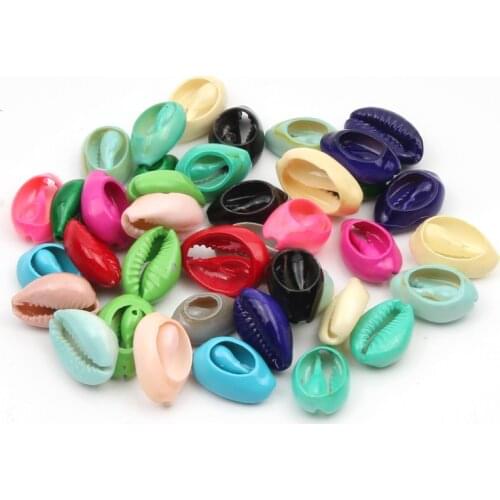 10pcs Mix Color Marine Natural Conch Spacer Beads 10-20mm Shell Loose Beads For Jewelry Making DIY Necklace Bracelet Accessories