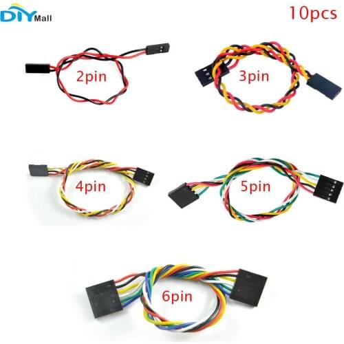 10pcs 2p 3p 4p 5p 6p F/F Jumper Wire 200mm Female to Female Dupont Cable for Arduino