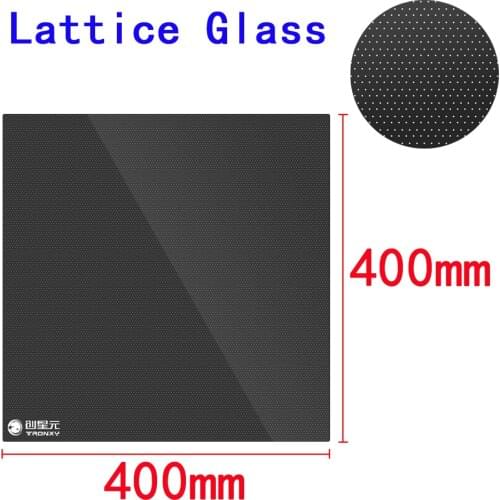 2021 3D Printer Parts and Accessories Size 400mm*400mm Lattice Glass Faster Heated Plate Suitable for Hot Bed of 3d Printing
