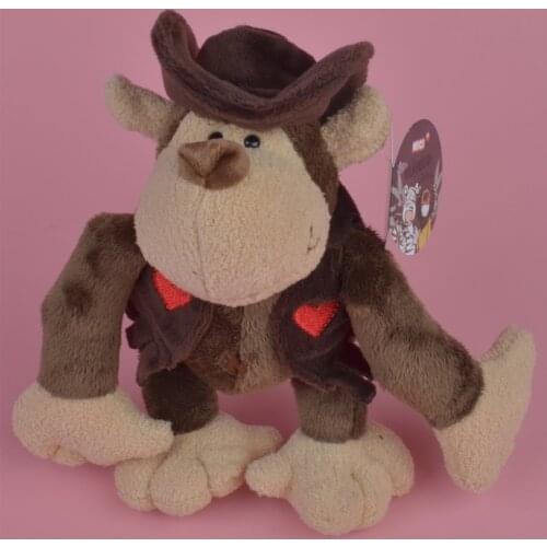 25-45cm Cowboy Monkey Animals Plush Toy, Baby Gift Kids Toy with Free Shipping