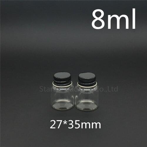 480pcs/lot diameter 27mm 8ml screw neck glass bottle for vinegar alcohol,carft/storage candy bottles