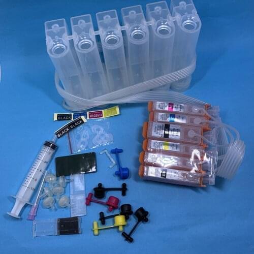 6 Color PGI725 CISS ink cartridge PGI-725 CLI-726 with chip for Canon PIXMA M6170 MG8170 (Asia-pacific)