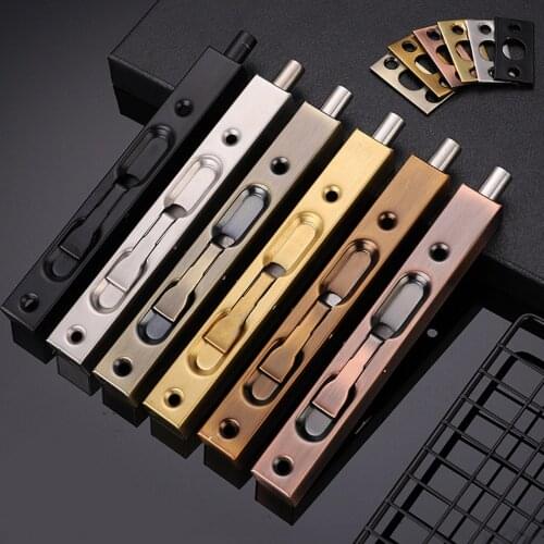 6 Inch Concealed Stainless Steel Invisible Bolt Box Safety Door Bolt Anti-rust and Anti-corrosion Suitable for Wooden Doors