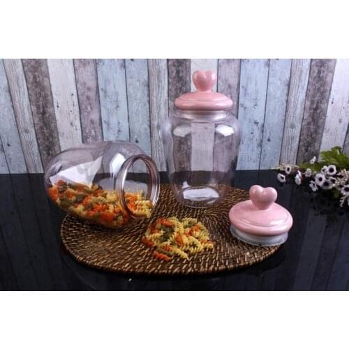 Acar Color Glass Jar 2.2 Liter TNS-007011/6-Acar Colored Glass Jar 2.2 Liter