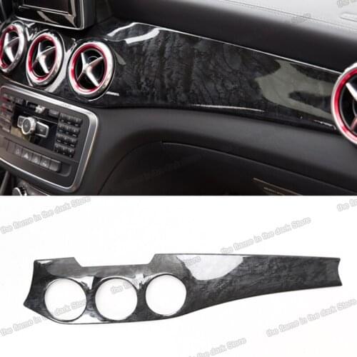 Lsrtw2017 Ink Black Center Control Dashboard Cover Holder Trims for Mercedes Benz Gla Cla X156 2013-2019 Accessories Auto