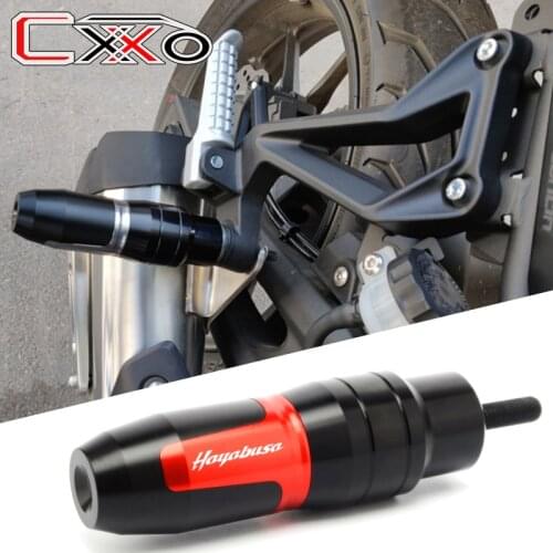 LOGO Hayabusa For SUZUKI HAYABUSA GSX1300R GSXR1300 Motorcycle Accessories parts Exhaust Sliders Crash Pads Protector