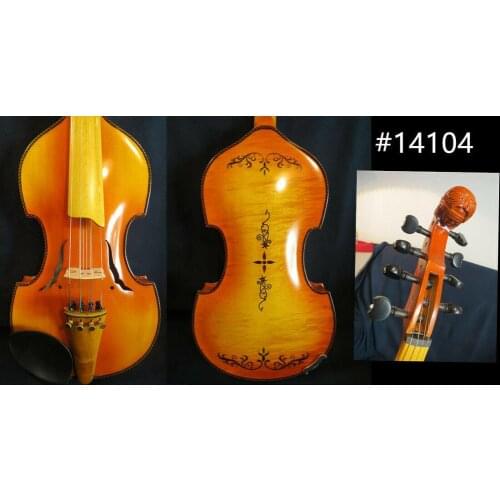 Baroque style SONG master 4×4 strings 14" Viola d'Amore ,carving back #14104