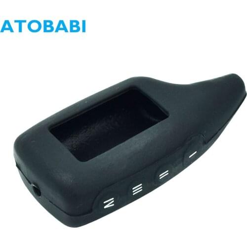 M6 M5 Silicone Car Key Cover For Magicar 6 5 M5 A B Russia Two Way Car Alarm Remote Controller LCD Keychain Case Protector Skin