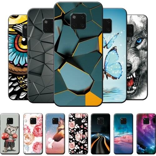 For Huawei Mate 20 Pro Case Protective Phone Bag on Mate 20 Pro Soft Silicone Back Cover For Huawei Mate 20 Pro TPU Case Fundas