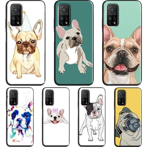 French Bulldog Dog For Xiaomi Mi 10T Pro Mi Note 10 Lite 11 Ultra Case For POCO X3 Pro F3 F2 M3 Phone Cover