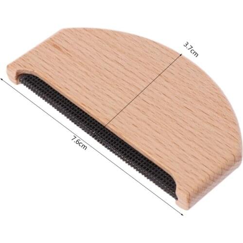 Wooden Fabric Cashmere Sweater Lint Remover Trimmer Shaver Manual Portable Comb Clothing Care