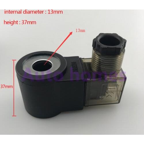 Elevator hydraulic solenoid valve cartridge valve coil bore 13 height 37 AC220V DC24V