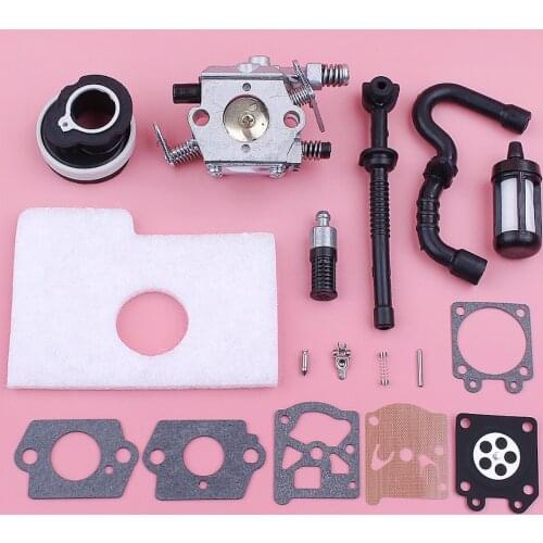 Carburetor Carb Repair Rebuild Kit For Stihl MS180 MS170 018 017 MS 180 170 Air Fuel Filter Line Hose Intake Manifold Chainsaw