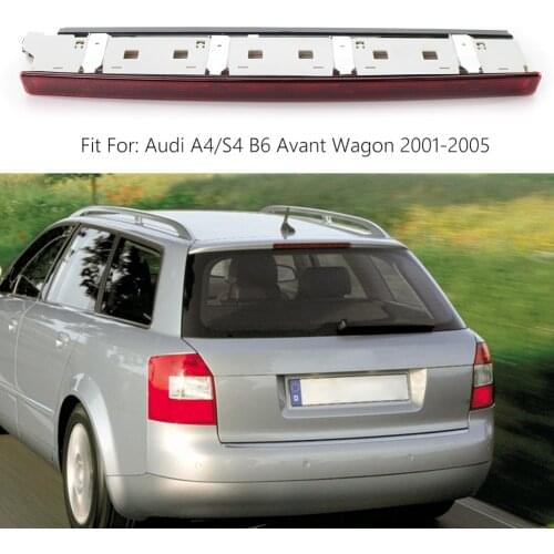 Red Third Brake Stop Light Smoked Lens for Audi A4/S4 B6 Avant Wagon 2001-2005 Automobile Exterior Decoration Parts