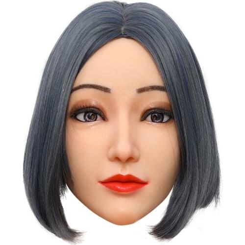KUMIHO Alice Silicone Sexy Women Mask Fake Face For Masquerade Halloween Crossdresser Drag Queen Shemale Transgender Sissy