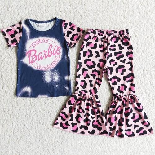 Hot Sale Kids Designer Clothes Girls Bell Bottom Outfits Fashion Toddler Baby Girls Clothes Sets Fall Wholesale Children Clothes