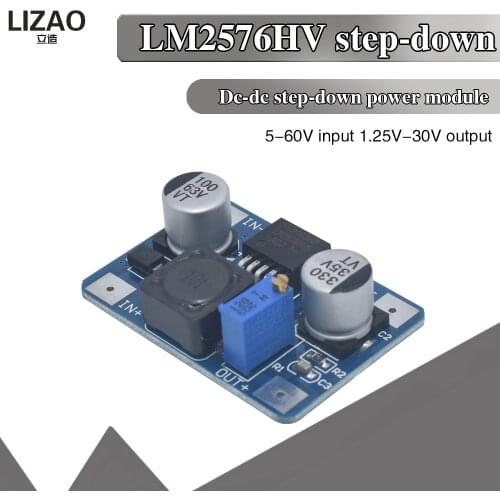 LM2576HV DC-DC Step Down Adjustable Power Supply Buck Module DC-DC 5V-60V Input 1.25V-26V Output