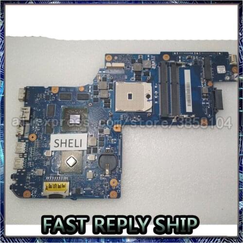 SHELI For Toshiba L855D C855D C850D laptop Motherboard 69N0ZWM3AA01 H000052650 CPU 216-0810028 With HD7520G 1GB GPU