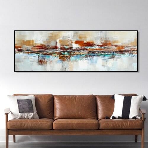 Wall Decorative Painting Abstract Line Art Oil Painting on Canvas Poster Prints Wall Art Picture on the Wall Room Decor No Frame