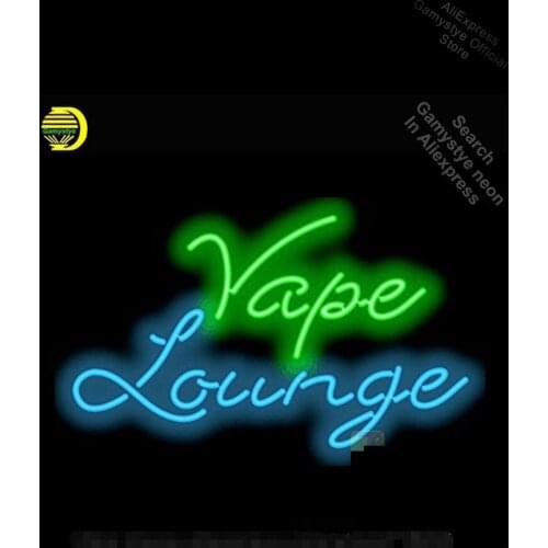 Neon Sign for Vape Lounge Neon Bulbs sign handcraft Glass Beer Signs Lighted outdoor lighting store Neon Window Lights Bar Neon
