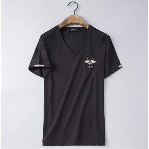 2020 parkour High New Hot embroidery Bees Letters T Shirts T-Shirt Hip Hop Skateboard Street Cotton T-Shirts Tee Top kenye #L78