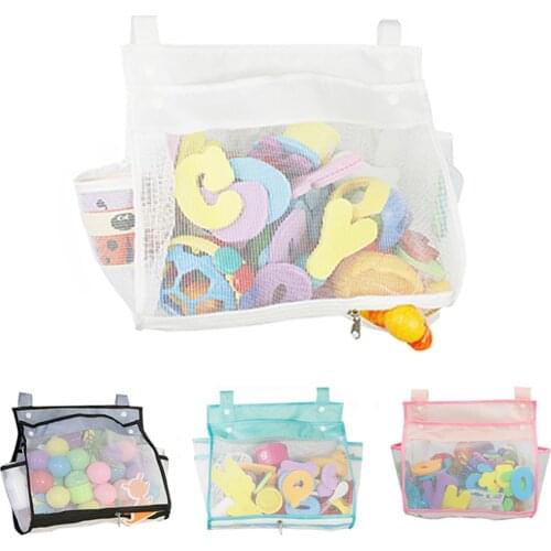 Bath Toy Organizer Large Capacity Shower Caddy Quick Dry Mesh Net Storage Pouch for Toddlers Kids
