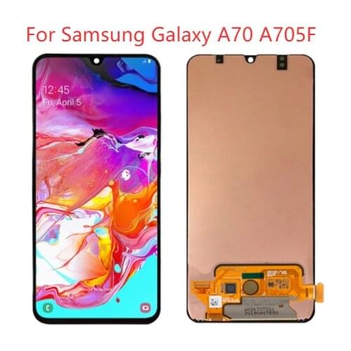 Original Super Amoled A70 LCD For Samsung Galaxy A70 LCD With Frame SM-A705F A705F/DS Display Touch Screen Digitizer Assembly