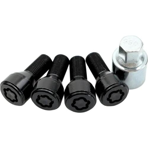 Anti-Theft Wheel Stud Bolt Locks 14X1.25MM for BMW High Security Type Wheel Lock Set 36136792851