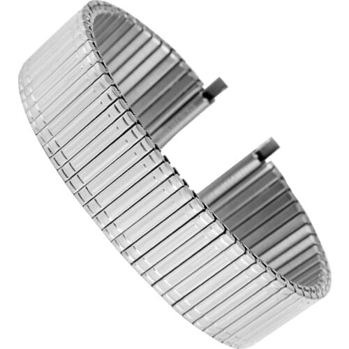 Stainless Steel Watch Strap 22MM Practical No Buckle 18MM Elastic Watchband 20MM Metal Replacement 16MM Wristwatch Bracelet