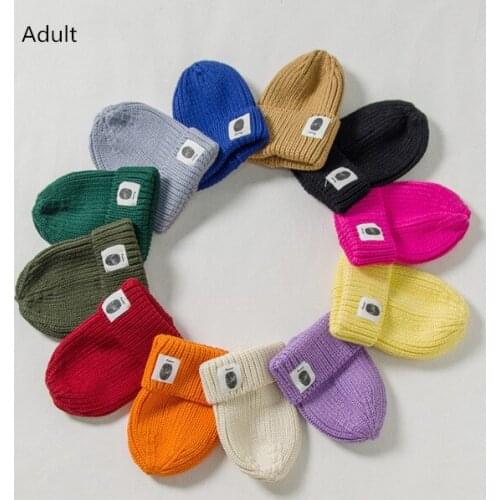 Newest Adult Casual Cap Women Men Hat Winter Soft Warm Beanie Hat Unisex Candy Color Crochet Elasticity Knitted Hats шапка