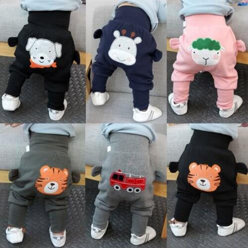 Baby Clothes Cartoon Harem Pants High Waist Pants Boys Girls Cotton PP Trousers Toddler Baby Boy Bottoms