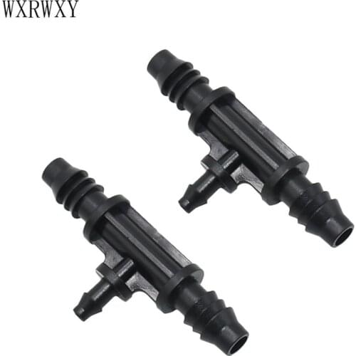Irrigation hose 8/11 to the 1/4" tee barb connector 8/11 water splitter 4/7 mist connector Tee garden irrigation hose 3/8 80pcs