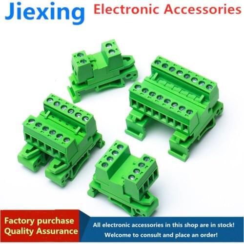 Rail type docking plug-in terminal 2EDG-UKR-5.08 2P-24P Install 35mm rail