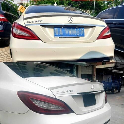For Mercedes Benz 2018-2020 CLS Class W257 C257 CLS400 CLS550 AMG spoiler ABS Rear Trunk Spoiler Boot Wing Car Styling spoiler