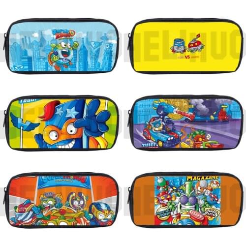 Super Zings Series 4/5/6 Pencil case Boys Girls 3D Print Superzings Pen Box Teenagers Cartoon School Supplies Women Cosmetic Bag