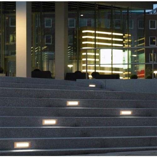 LED Wall Lamp 5W Indoor Outdoor Embedded Staircase Step lights Underground Light for Villa Courtyard Garden AC110V 220V