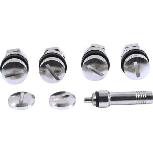 4pcs Universal Stealth Flush Mount Car Ruber Wheel Tyre Hidden Tapa Valvula Rueda Kit Valve Stems Cap Set Kit Auto Accessories
