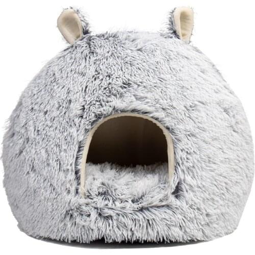 Cozy Pet Bed Warm Cave Nest Sleeping Bed Cute Pet Tent Beds Puppy House for Cats and Small Dogs