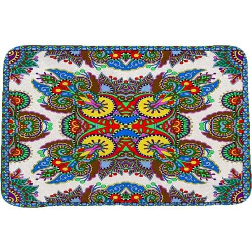 Ethnic Style National Customs Rug Hallway Carpets and Rugs for Bedroom Living Room Carpet Kitchen Bathroom Anti-Slip Floor Mats