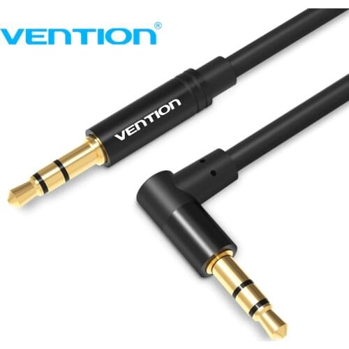 Vention 3.5mm Jack Audio Cable 3.5 Male to Male Cable Audio 90 Degree Right Angle AUX Cable for Car Headphone MP3/4 Aux Cord