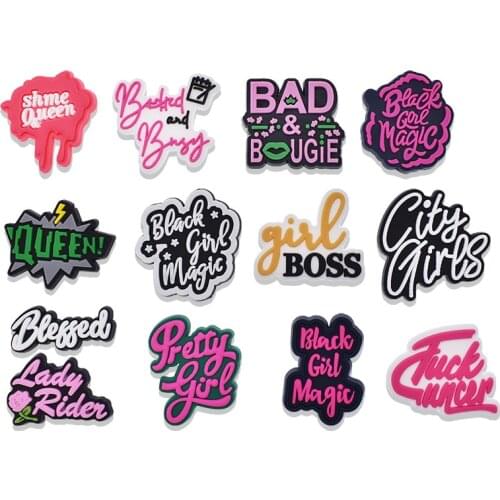 10Pcs Black Magic Girl PVC Patch Soft Rubber Flatback Cabochon Silicone Craft Fit Phone Decoration DIY Scrapbook Accessories