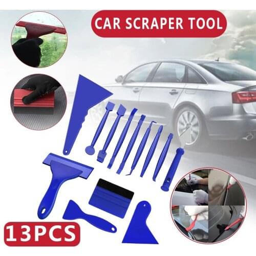 13pcs Car Vinyl Wrapping Tools Car Sticker Film Scraper Kit Auto Felt Squeegee Set Plastic Accessories Wholesale Dropshipping