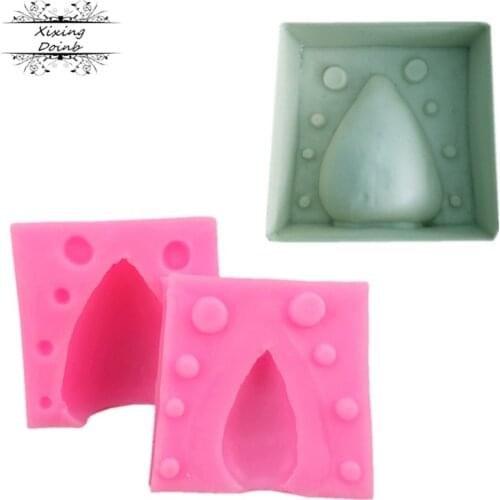 2Pcs Cartoon Unicorn ear shape silicone mold cake decoration tool fudge Chocolate Mold