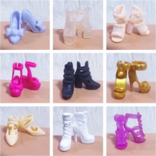 2020 Original 1 pair flat 1/6 Doll shoes Single shoes, flat feet, sneakers, sandals, slippers flats for Barbie Doll shoes 1/6