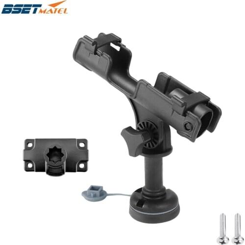 ABS Fishing Rod Pole Holder Rack Rest 360 Adjustable Removable Kayak Boat Support Boat Fishing Tackle Accessories Pole Bracket