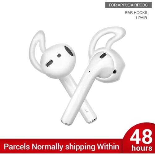Ear Pads for AirPods Replacement Soft Silicone Cover Antislip Ear Hook Earphone Earbuds Tips Earphone Case Protector